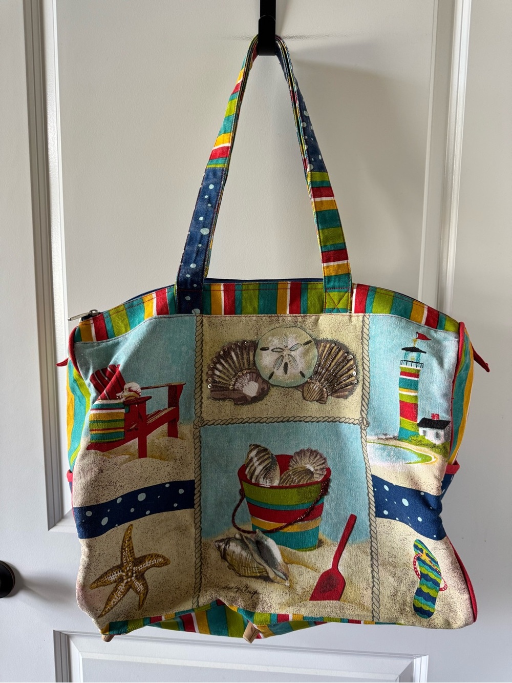 Sandy Clough beach tote bag